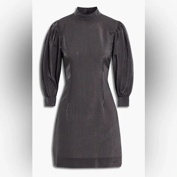 knee length dresses for ladies Seersucker Check Wrap Mini Dress in Gingham Starfish – SVRN